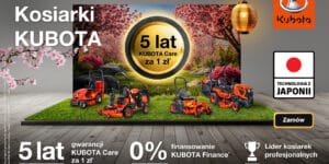 Niezawodne kosiarki Kubota z&nbsp;5-letnią gwarancją za 1&nbsp;zł