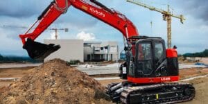 Nowa 14-tonowa koparka Kubota we współpracy z Sumitomo