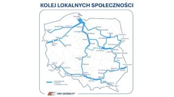 mapa nowe połączenia PKP Intercity