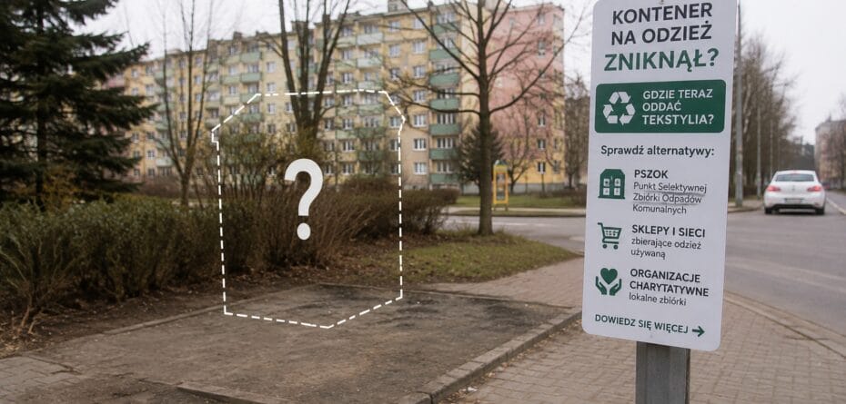 Kontener na odzież zniknął. Gdzie teraz oddać tekstylia?