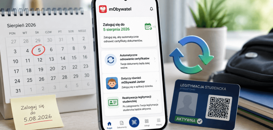 Ważna aktualizacja aplikacji mObywatel. Zaloguj się do 5 sierpnia