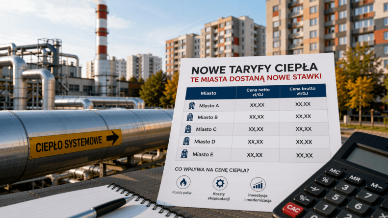 Taryfy ciepła przed sezonem grzewczym miejska sieć ciepłownicza.