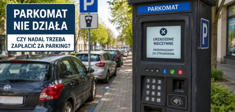 Parkomat nie działa. Czy nadal trzeba zapłacić za parking?