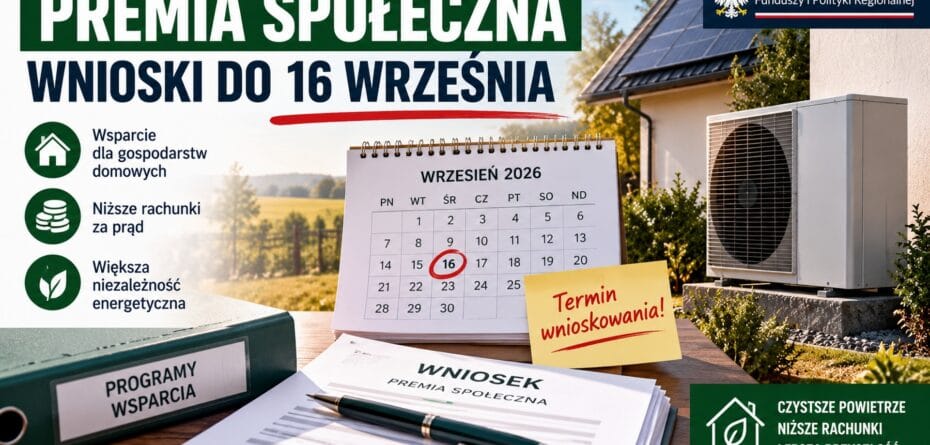 Premia społeczna: wnioski do 16 września